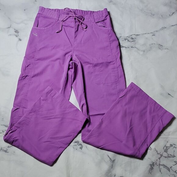 Barco Uniforms Pants - NrG by Barco Purple Drawstring Scrub Pants